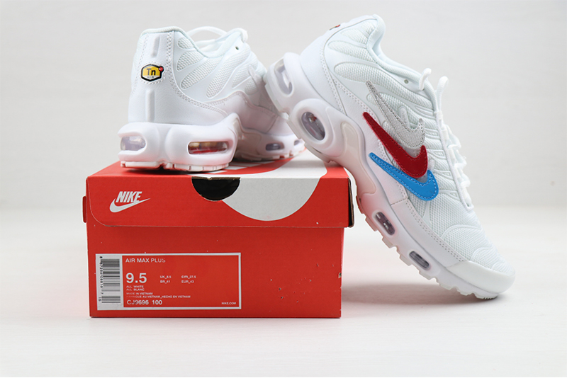 2020 Nike Air Max PLUS White Red Blue